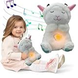 Brinquedo De Pelúcia Para Bebês E Crianças Alivia Ansiedade Com Som E Luz Calmante