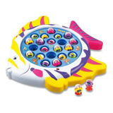 Brinquedo De Pescaria Jogo Pega Peixe Com Vara Musical Polibrinq 21 Peixes