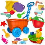 Brinquedo De Praia Com Carrinho Regador E Forminhas Pázinha