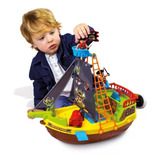 Brinquedo Didático Infantil Barco Pirata 23