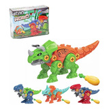 Brinquedo Dinossauro Robô Ferramenta Didático Monta Desmonta