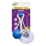 Brinquedo Divercão Push Ball Pequeno Cães Azul Truqys Pet