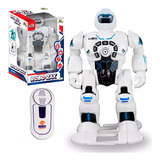 Brinquedo Divertido Robo Controle Remoto Anda Dança Fala Zax