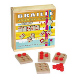 Brinquedo Educativo Alfabeto Braille Vazado Em