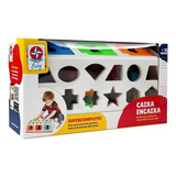 Brinquedo Educativo Caixa Encaixa Peças Criativo Estrela Cor Mista