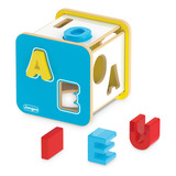 Brinquedo Educativo Cubo Didático Infantil Letras