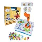 Brinquedo Educativo De Montar Parafusadeira Quebra Cabeça