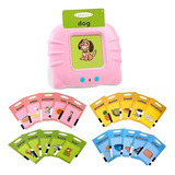 Brinquedo Educativo Flash Cards Aprenda Inglês Rosa 
