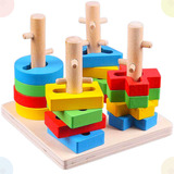 Brinquedo Educativo Formas Geométrica Encaixe Montessori