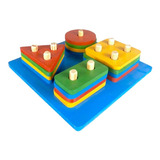Brinquedo Educativo Pedagógico Montessori Formas Geométricas