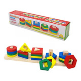 Brinquedo Educativo Pirâmides Encaixe Geométrico Montessori