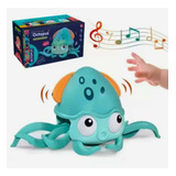 Brinquedo Educativo Polvo Fujão Com Sensores Luz E Música