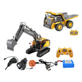 Brinquedo Escavadeira Volvo Control Remot Caminhão Caçamba