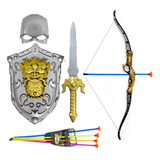 Brinquedo Espada Escudo Arco E Flecha