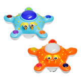 Brinquedo Estrela Bate E Volta Bebê Com Luzes Som Movimento