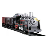 Brinquedo Ferrorama Trenzinho Trem Com Trilho Vagões Com Luz Brinqexpresso Polibrinq