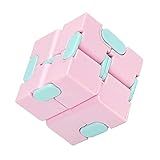 Brinquedo Fidget Infinity Cube Cubo Mágico Panzisun Para Alívio De Estresse E Ansiedade Acessório Portátil Para Crianças E Adultos Rosa 