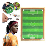 Brinquedo Futebol De Botão Campo 2 Times Resistente Portátil
