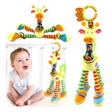 Brinquedo Girafa Pelúcia Chocalho Mordedor Móbile Berço Bebê
