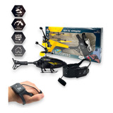 Brinquedo Helicóptero Falcão Controle Remoto 2 Canais Sensor Cor Variadas