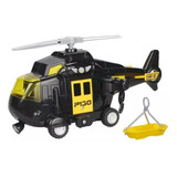 Brinquedo Helicóptero Resgate Polícia Ou Bombeiro C Luz Som