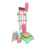 Brinquedo Infantil Carrinho Kit Limpeza Com Robô Aspirador