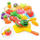 Brinquedo Infantil Comidinhas Frutinhas C Velcro 12pçs