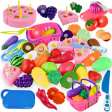 Brinquedo Infantil Comidinhas Frutinhas Velcr 24pç Chef Crec