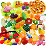 Brinquedo Infantil Comidinhas Frutinhas Velcr 30pç Chef Crec