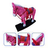 Brinquedo Infantil De Montar O Cavalinho Upa Upa Gangorra Cor Rosa