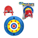 Brinquedo Infantil Escudo E Máscara América Capitão Fantasia