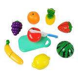 Brinquedo Infantil Feirinha Divertida 9 Frutas Com Velcro