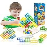Brinquedo Infantil Genérico Jogo Empilhar Tetris Raciocínio Lógico - 48 Peças - Idade Mínima- 0 Ano
