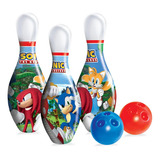 Brinquedo Infantil Jogo Boliche Sonic 6 Pinos Hedgehog