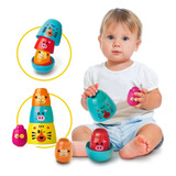 Brinquedo Infantil Jogo Encaixes Matrioska Animais Elka