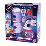 Brinquedo Infantil Kit Astronautas Estaçao Capsula Espacial