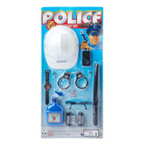 Brinquedo Infantil Kit Policia Detetive Algema Capacete