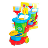 Brinquedo Infantil Menino Menina Carrinho De Limpeza Maral