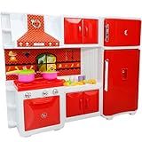 Brinquedo Infantil Mini Cozinha Geladeira E Fogão Com Acessórios Collection Max 703