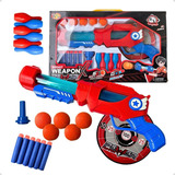 Brinquedo Infantil Pistola Lançadora Alvo Dardos Acessórios