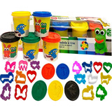 Brinquedo Infantil Presente Massinha Modelar Molde C 22 Pçs