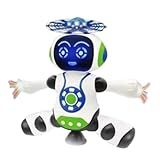 Brinquedo Infantil Robô Dançante Com Luzes E Sons Movimentos 360 Graus