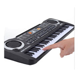 Brinquedo Infantil Teclado Eletrônico Musical De 61 Teclas Cor Preto 110v 220v