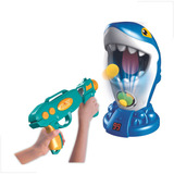 Brinquedo Infantil Tiro Alvo Interativo Mira Boca Do Tubarão