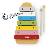 Brinquedo Infantil Xilofone Em Madeira Musical