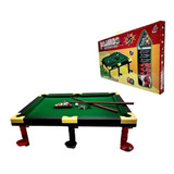 Brinquedo Jogo Mini Mesa De Bilhar Snooker Sinuca Infantil Cor Do Tecido Verde-escuro