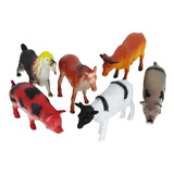 Brinquedo Kit 6 Animais Miniatura Coleção