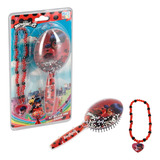 Brinquedo Kit De Beleza Escova E Colar Miraculous Multikids