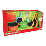 Brinquedo Kit Panelinhas Infantil Brink Chef 9 Peças