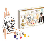 Brinquedo Kit Pintura Harry Potter Com Cavalete E Telas Nig